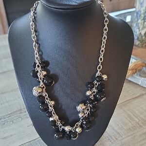 Chic Black and Silver Necklace